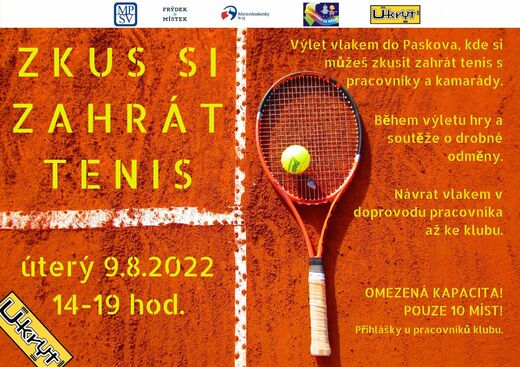 Zkus si zahrát tenis 9.8.2022